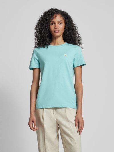 ICHI T-Shirt mit Motiv-Stitching Modell 'CAMINO' Mint 4