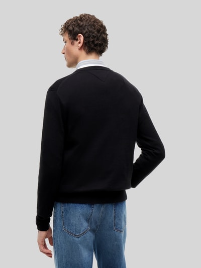 Tommy Hilfiger Regular Fit Pullover aus Baumwoll-Kaschmir-Mix Black 5