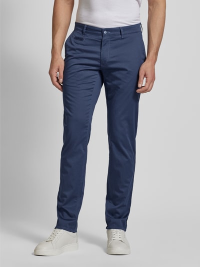 Brax Regular Fit Chino mit Strukturmuster Modell 'FABIO' Marine 4