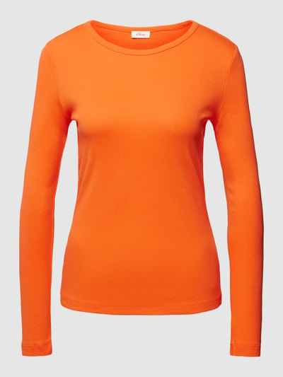 s.Oliver RED LABEL Longsleeve mit Rundhalsausschnitt Orange 2