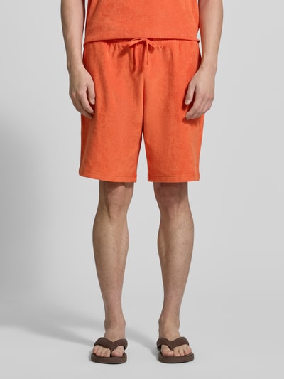 Tommy Hilfiger Loose Fit Sweatshorts aus reiner Baumwolle Modell 'TOWELLING SWEATSHORTS' Orange 4