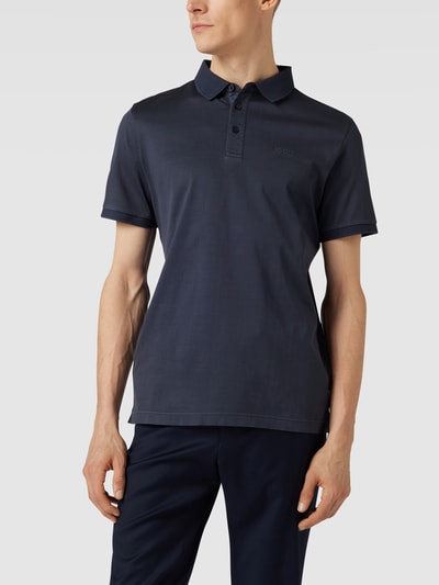 JOOP! Collection Poloshirt met labelstitching Marineblauw - 4