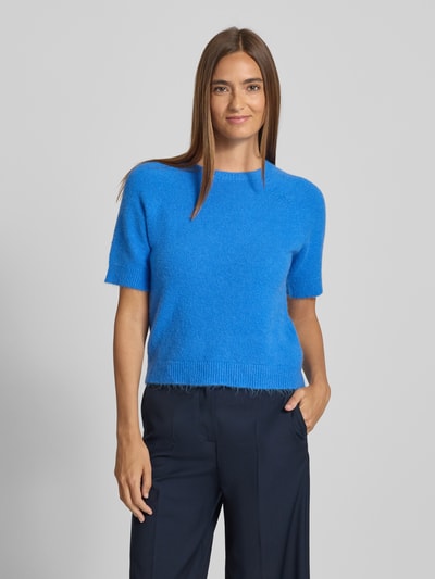 Rich & Royal Gebreide pullover met ribboorden Oceaanblauw - 4