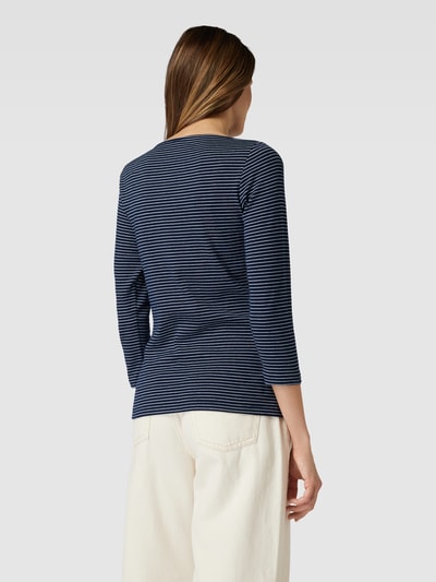 Tom Tailor Longsleeve mit Streifenmuster und 3/4-Arm Marine 5