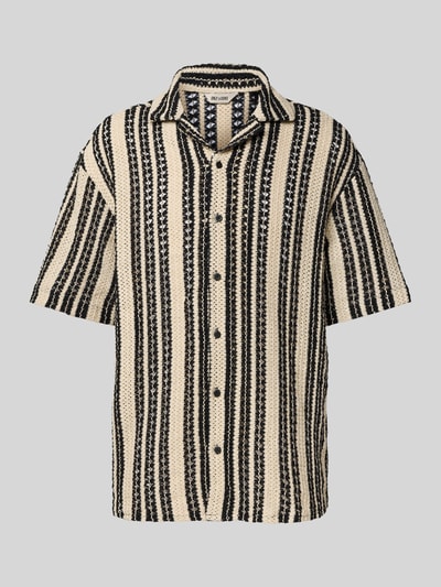 Only & Sons Regular fit vrijetijdsoverhemd met reverskraag, model 'DANI' Zwart - 2