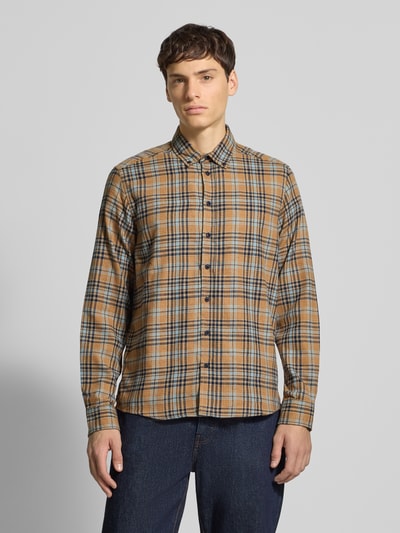 Blend Vrijetijdsoverhemd met knoopsluiting, model 'ATLAN' Beige - 4