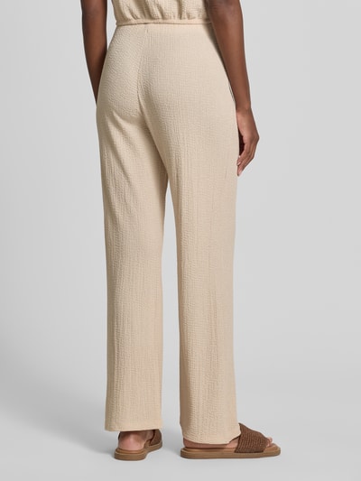 Christian Berg Woman Hose mit Strukturmuster Beige 5