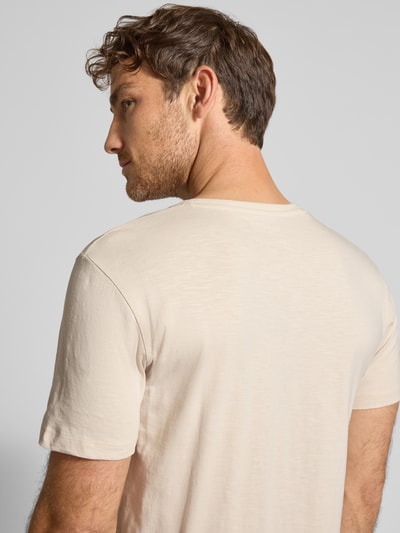 SELECTED HOMME Regular Fit T-Shirt aus reiner Baumwolle Modell 'ASPEN' Offwhite 3