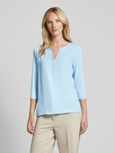 comma Blouse met 3/4-mouwen Bleu - 4