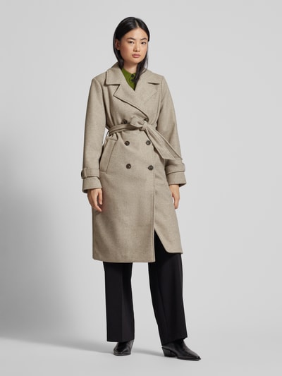 Vero Moda Trenchcoat Reverskragen Modell 'FORTUNEVEGA' Taupe 4