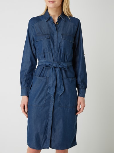 Tom Tailor Blusenkleid in Denim-Optik Jeansblau 4