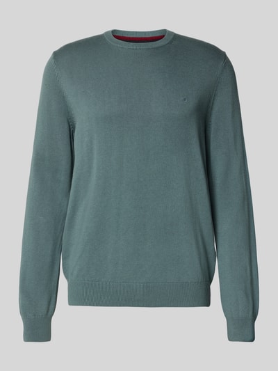 Christian Berg Men Gebreide pullover met ribboorden Metallic turquoise - 2