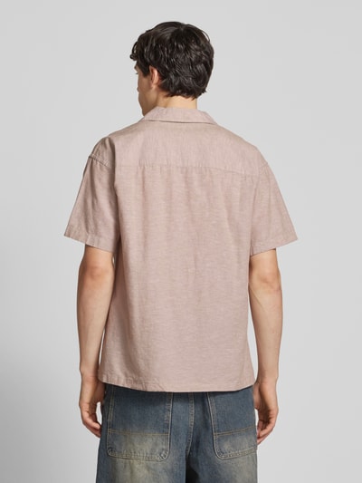 Jack & Jones Regular Fit Freizeithemd aus Baumwoll-Leinen-Mix Modell 'BREEZE' Sand 5