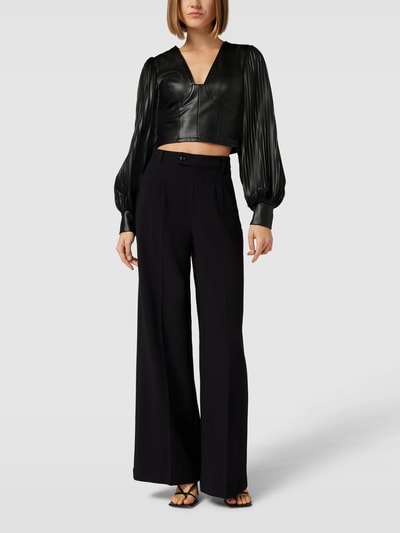 Guess Crop Top in Leder-Optik Modell 'LANI' Black 1