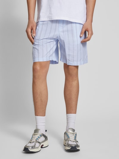 REVIEW Szorty z elastycznym pasem Jasnoniebieski 4