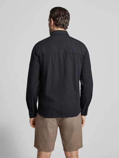 camel active Regular Fit Hemdjacke aus reiner Baumwolle Marine 5