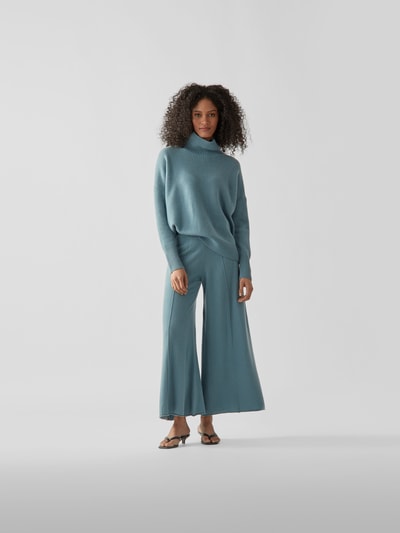 Lisa Yang Pullover mit Rollkragen Ozean Blau 1