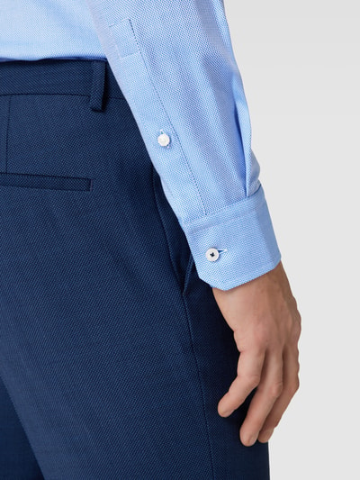 Joop! Slim Fit Business-Hemd mit Haifischkragen Modell 'Spread' Bleu 3