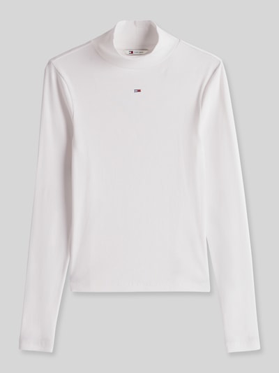 Tommy Jeans Slim fit shirt met lange mouwen met mockneck Wit - 2