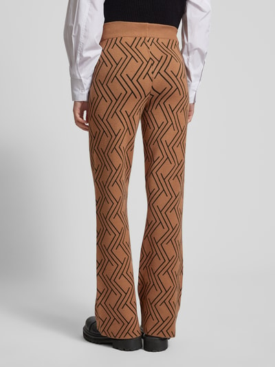 Only Baggy fit stoffen broek met elastische band, model 'ANNY' Camel - 5