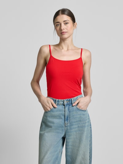 s.Oliver RED LABEL Slim Fit Trägertop aus Baumwoll-Mix Rot 4