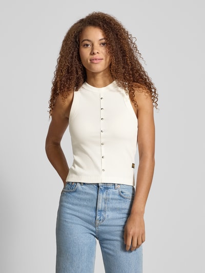 G-Star Raw Tanktop mit Nieten Modell 'Heritage' Offwhite 4