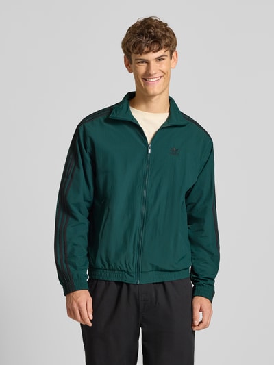 adidas Originals Sweatjack met opstaande kraag Donkergroen - 4