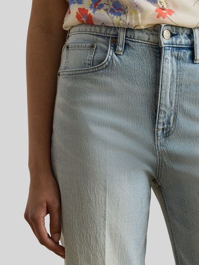 Lauren Ralph Lauren Straight Fit Jeans aus Baumwoll-Mix mit Bügelfalten Jeansblau Melange 3