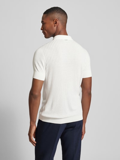 Antony Morato Poloshirt mit Strukturmuster Offwhite 5