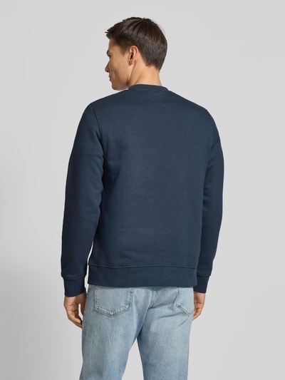 Wood Wood Sweatshirt mit Logo-Badge Modell 'Tye' Dunkelblau 5