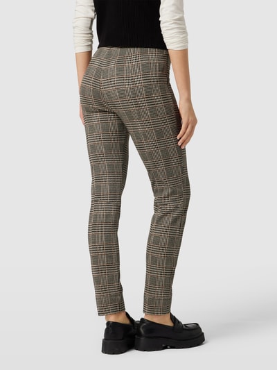 Raffaello Rossi Stoffen broek met rasterruit, model 'Penny' Chocoladebruin - 5