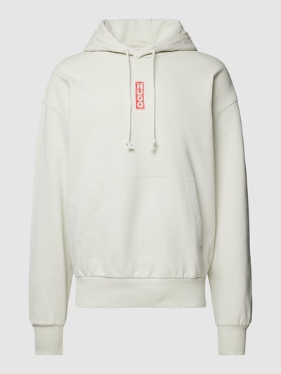 HUGO Hoodie met labeldetail, model 'Diushi' Offwhite - 2