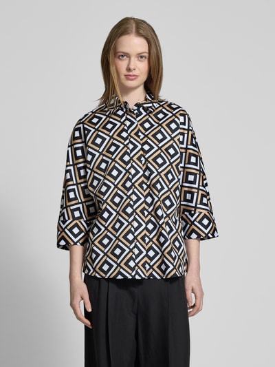 Christian Berg Woman Regular fit blouse met 3/4-mouwen Zwart - 4
