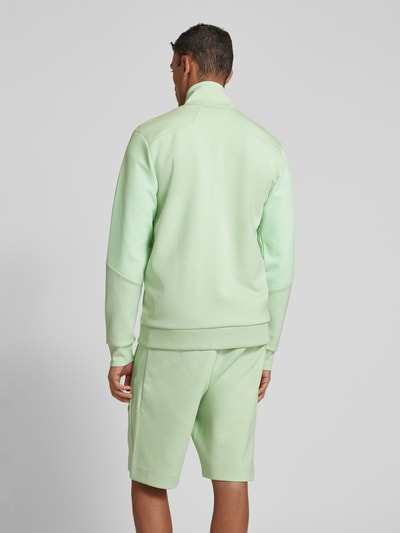 BOSS Green Bluza rozpinana ze stójką model ‘Skaz’ Jasnozielony 5