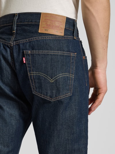 Levi's® Straight Fit Jeans Modell '501®' Dunkelblau 3