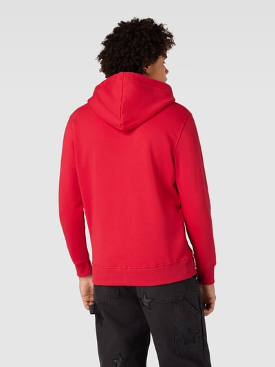 Alpha Industries Bluza z kapturem i nadrukiem z logo model ‘BASIC’ Czerwony 5