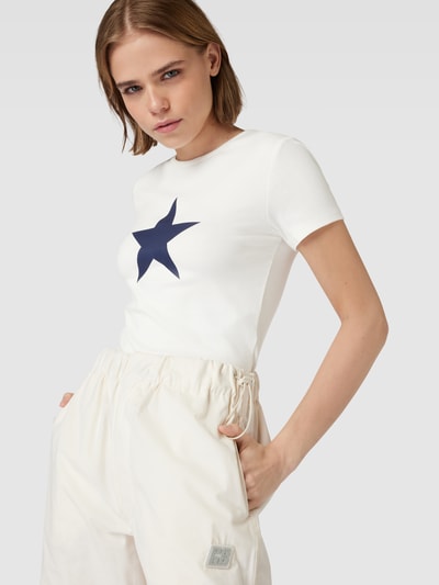 Gina Tricot T-Shirt mit Statement-Print Weiss 3