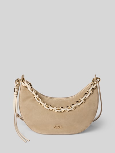 Tommy Hilfiger Torba na ramię z naturalnej skóry bydlęcej Beżowy 2