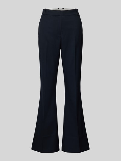 Tommy Hilfiger Flared stoffen broek met bandplooien Donkerblauw - 2