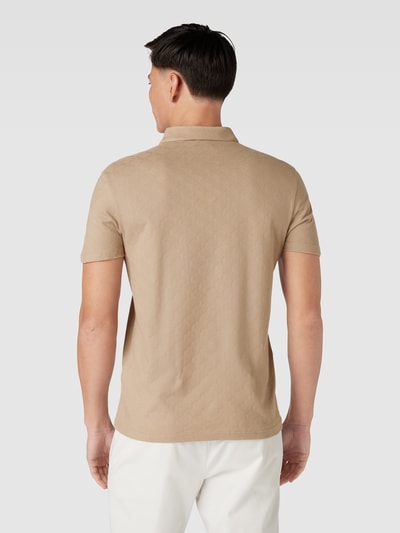 Strellson Poloshirt mit Strukturmuster Modell 'Fadu' Beige 5