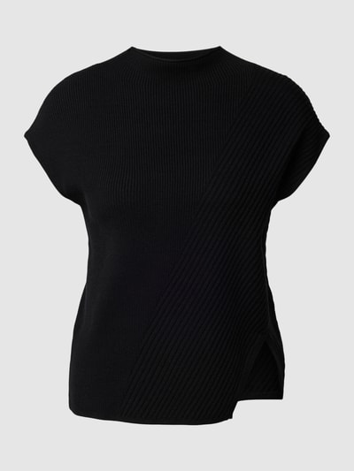 OPUS T-Shirt mit Strukturmuster Modell 'Palimi' Black 2