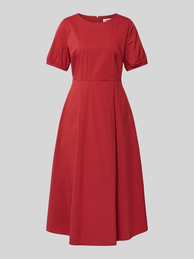 MORE & MORE Midi-jurk met Ronde hals Rood - 1