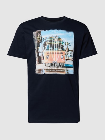 Tom Tailor T-shirt met motiefprint Marineblauw - 2