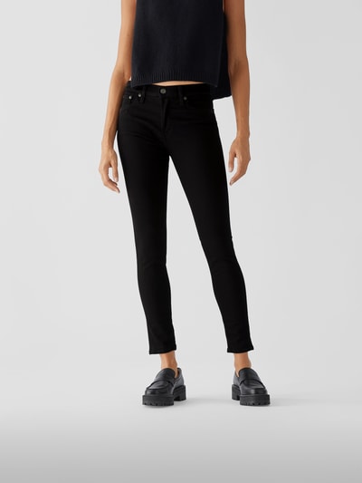 Boyish Mid Rise Jeans im Skinny Fit Schwarz 4