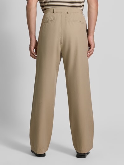 Samsøe Samsøe Broek van mix van biologisch katoen en linnen model 'VALENTIN' Beige - 5
