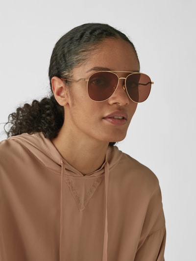 Gucci Unisex Sonnenbrille im Piloten-Stil Gold 1