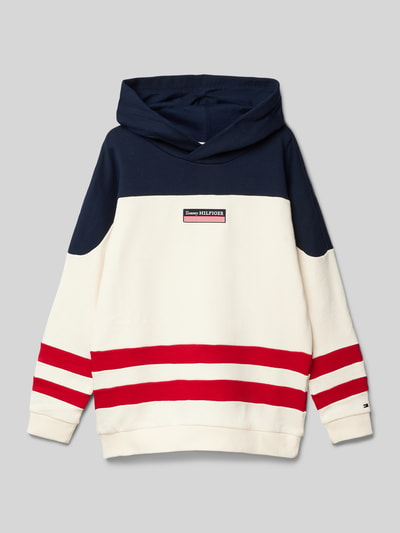 Tommy Hilfiger Teens Hoodie mit Label-Patch Modell 'MONOTYPE' Ecru 1