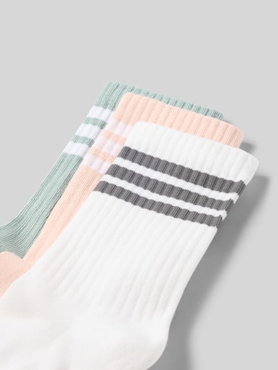 adidas Sportswear Socken mit kontrastfarbenen Streifen im 3er-Pack Mauve 2