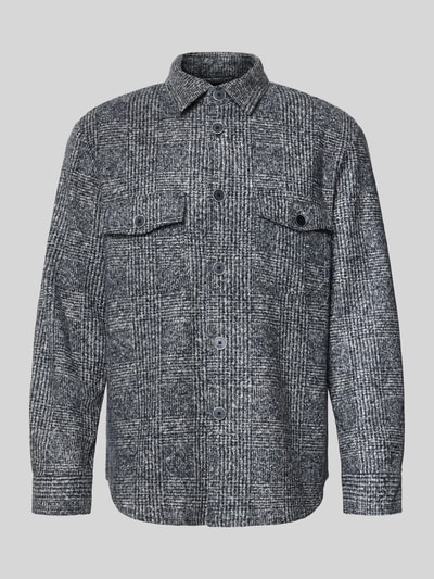 MAERZ Muenchen Hemdjacke mit Seiden-Anteil Marine 2