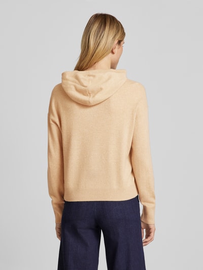 Jake*s Casual Hoodie van puur kasjmier met capuchon Zand gemêleerd - 5